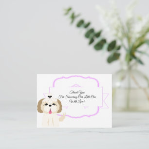 Cute Little Dog Thank You Card