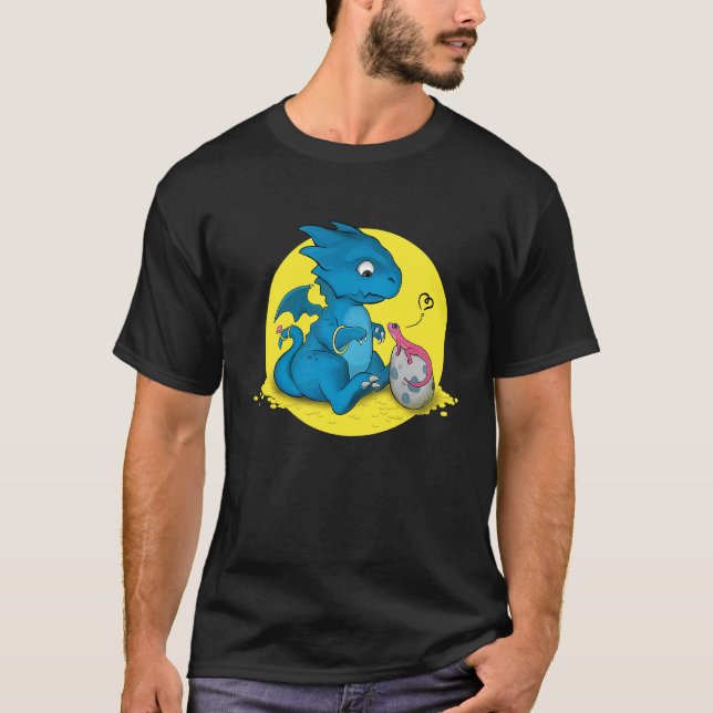 Cute little dragon Love Dragons T-Shirt (Front)