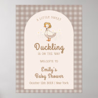 Cute Little Duckling Farmhouse Baby Shower Welcome