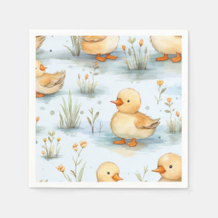 Cute Little Duckling Pattern Napkin