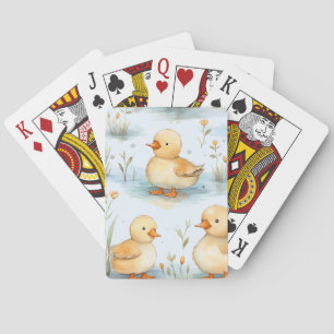 Cute Little Duckling Pattern Playing Cards