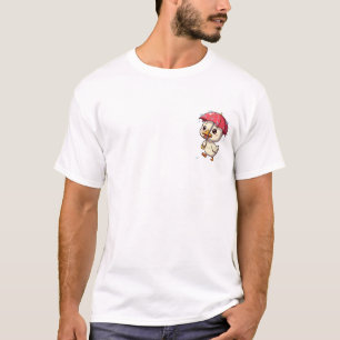 Cute Little Duckling Walking In The Rain T-Shirt