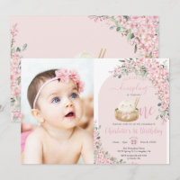 Cute Little Dumpling Cherry Blossoms 1st Birthday