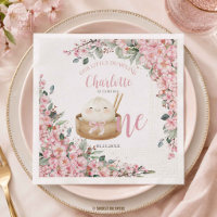 Cute Little Dumpling Cherry Blossoms 1st Birthday