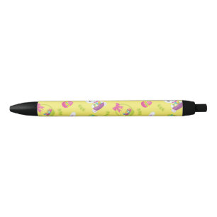 Cute Little Easter Bunny Egg Pattern Gift Black Ink Pen