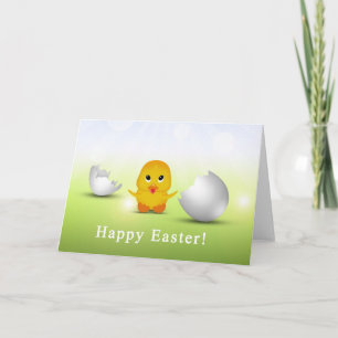 Cute Little Easter Chick - Greeting Card
