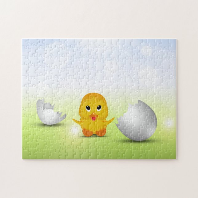 Cute Little Easter Chick - Puzzle (Horizontal)