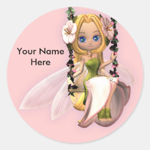 Cute little fairy sticker Personalise this item
