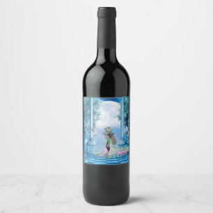 Cute little fairy wine label