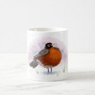 Cute little Fat Robin Coffee Mug