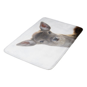 Cute little Fawn 1 #animal #art Bath Mat