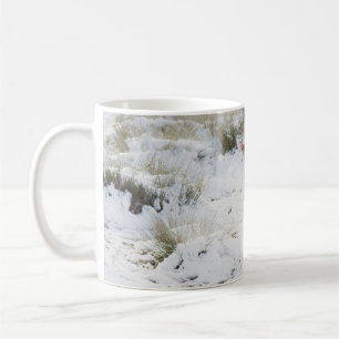 Cute little Fawn in the Winter Snow 1 #animal#art Coffee Mug