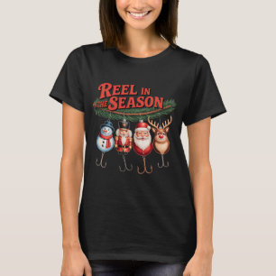 Cute little fish on Christmas costume is having fu T-Shirt