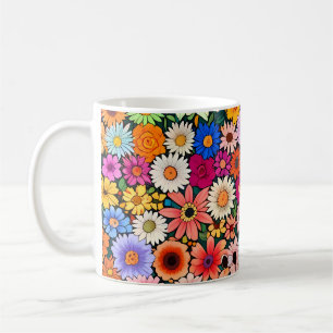 Cute little flower heads coffee mug