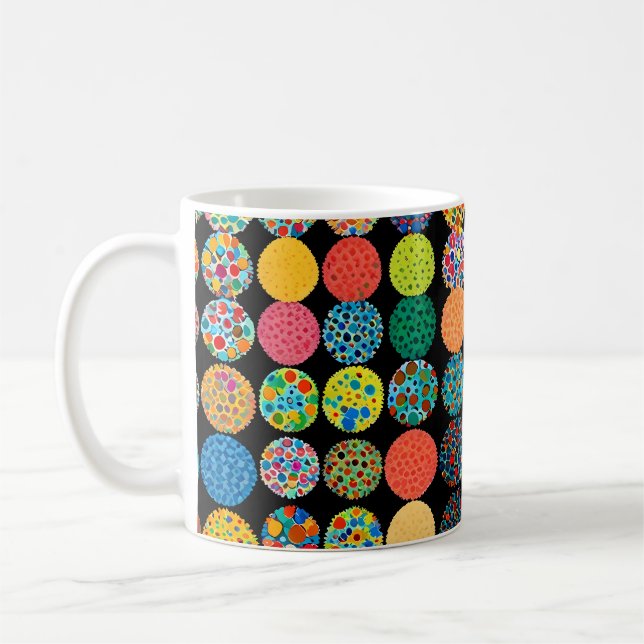 Cute little flower heads coffee mug (Left)