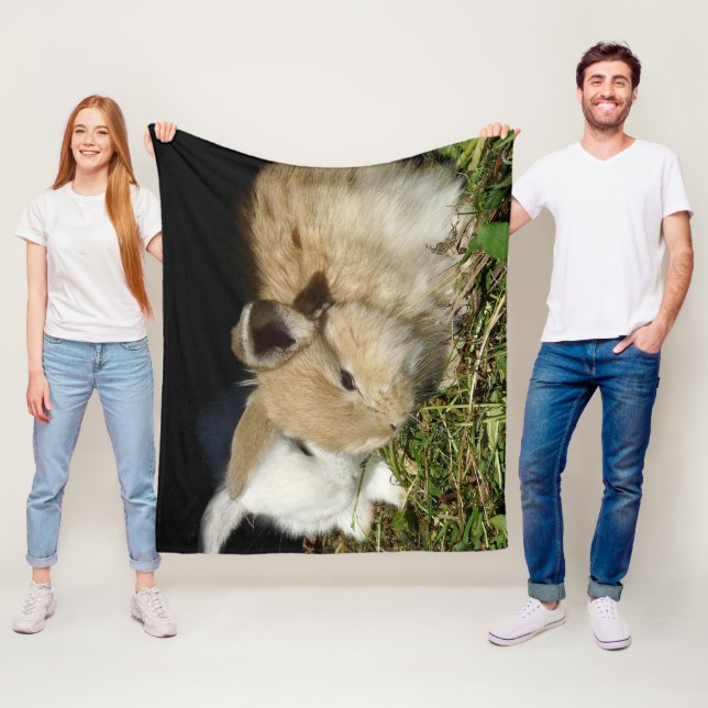 Cute little fluffy bunnies  fleece blanket (In Situ)