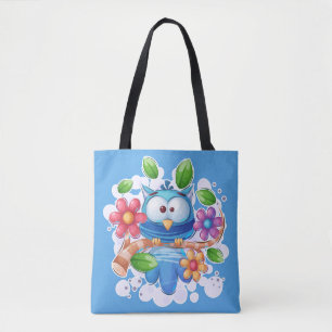 Cute Little Flying Bird Tote Bag
