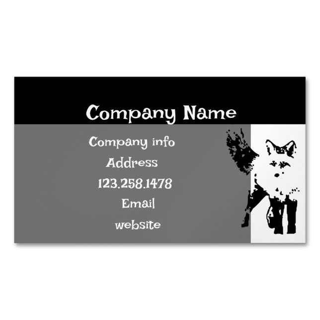 Cute Little Fox Animal Nature  Art Business Card (Front)
