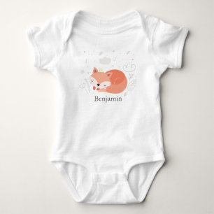 Cute Little Fox Baby Shower Bodysuit