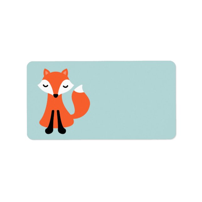 Cute little fox blank label (Front)