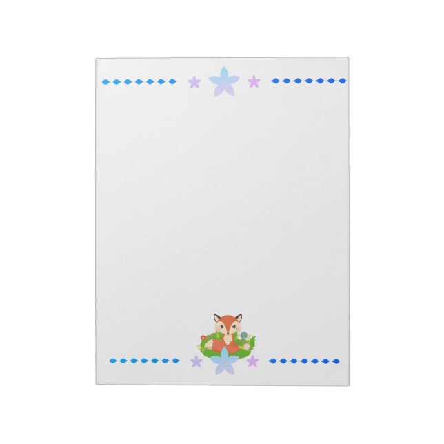 Cute Little Fox Notepad (Rotated)