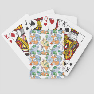 Cute Little Fox Pattern Playing Cards