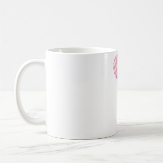 Cute Little Fox With Balloons Coffee Mug (Left)