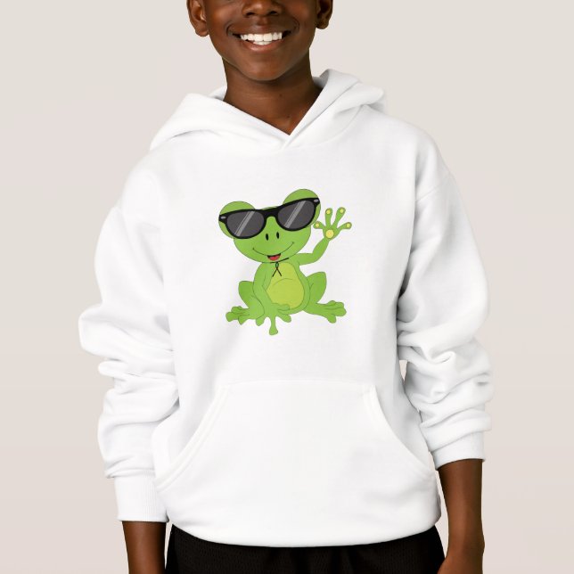 Cute little frog green sunglasses Gift for Kids (Front)