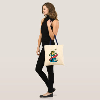 Cute Little Froggy Pin Tote Bag