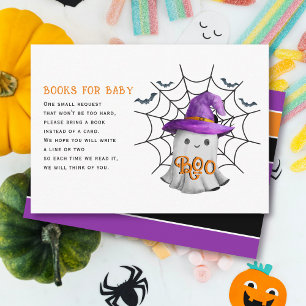 Cute little ghost books for baby baby shower enclosure card