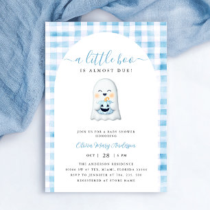 Cute Little Ghost Halloween Baby Shower  Invitation