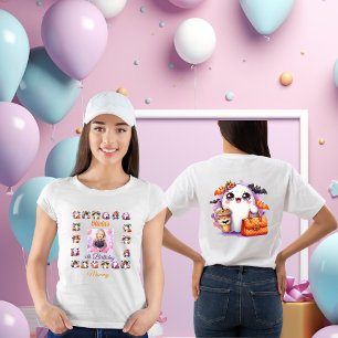 Cute Little Ghost Halloween Birthday Mommys Tri-Blend Shirt