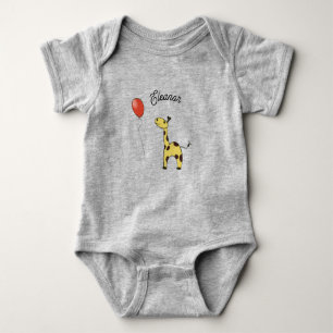 Cute little giraffe baby bodysuit
