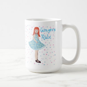 Cute Little Girl "Ginger's Rule" Mug