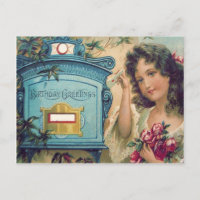 Cute Little Girl Mailbox Letter Roses