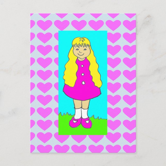 Cute Little Girl Smiling Postcard (Front)
