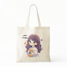 Cute Little Girl Tote Bag