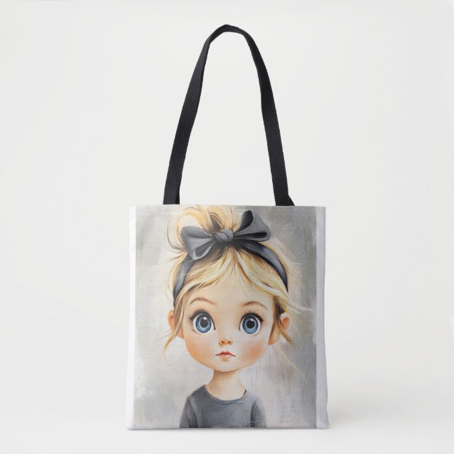 Cute little girl with beautiful eyes V1 Tote Bag (Front)