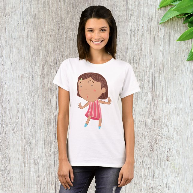 Cute Little Girl Womens T-Shirt (Creator Uploaded)