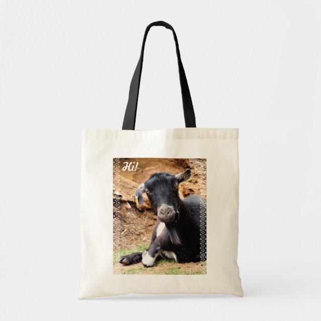 CUTE LITTLE GOAT TOTE BAG (Front)
