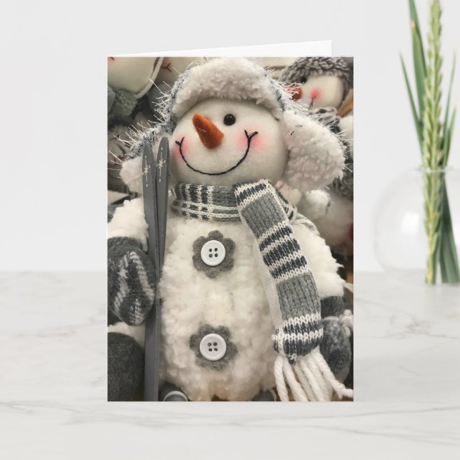 **CUTE LITTLE GUY SAYS MERRY CHRISTMAS" HOLIDAY CARD (Front)