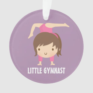 Cute Little Gymnast Girl Gymnastics Room Decor Ornament