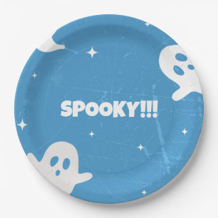 Cute little Halloween boo ghosts  Paper Plate