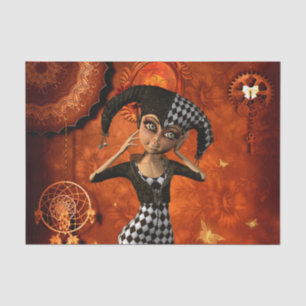 Cute little harlequin tissue paper