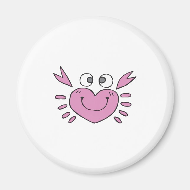 cute little heart crab magnet (Front)