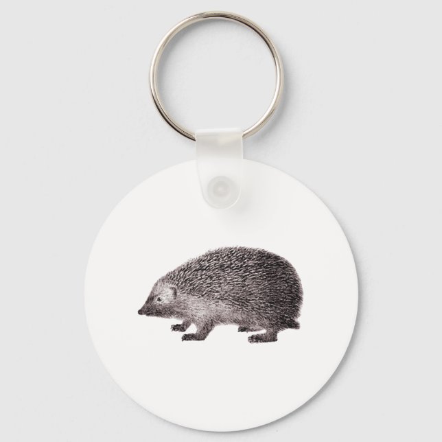 Cute Little Hedgehog Key Ring (Front)