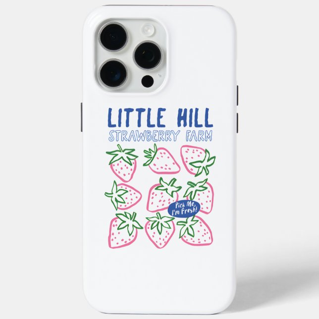 Cute Little Hill Strawberry Farm Art Case-Mate iPhone Case (Back)