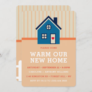 Cute Little Home   Housewarming Party Invitation