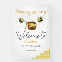 Cute Little Honeybee With Sweet Honey Baby Shower
