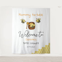 Cute Little Honeybee With Sweet Honey Backdrop